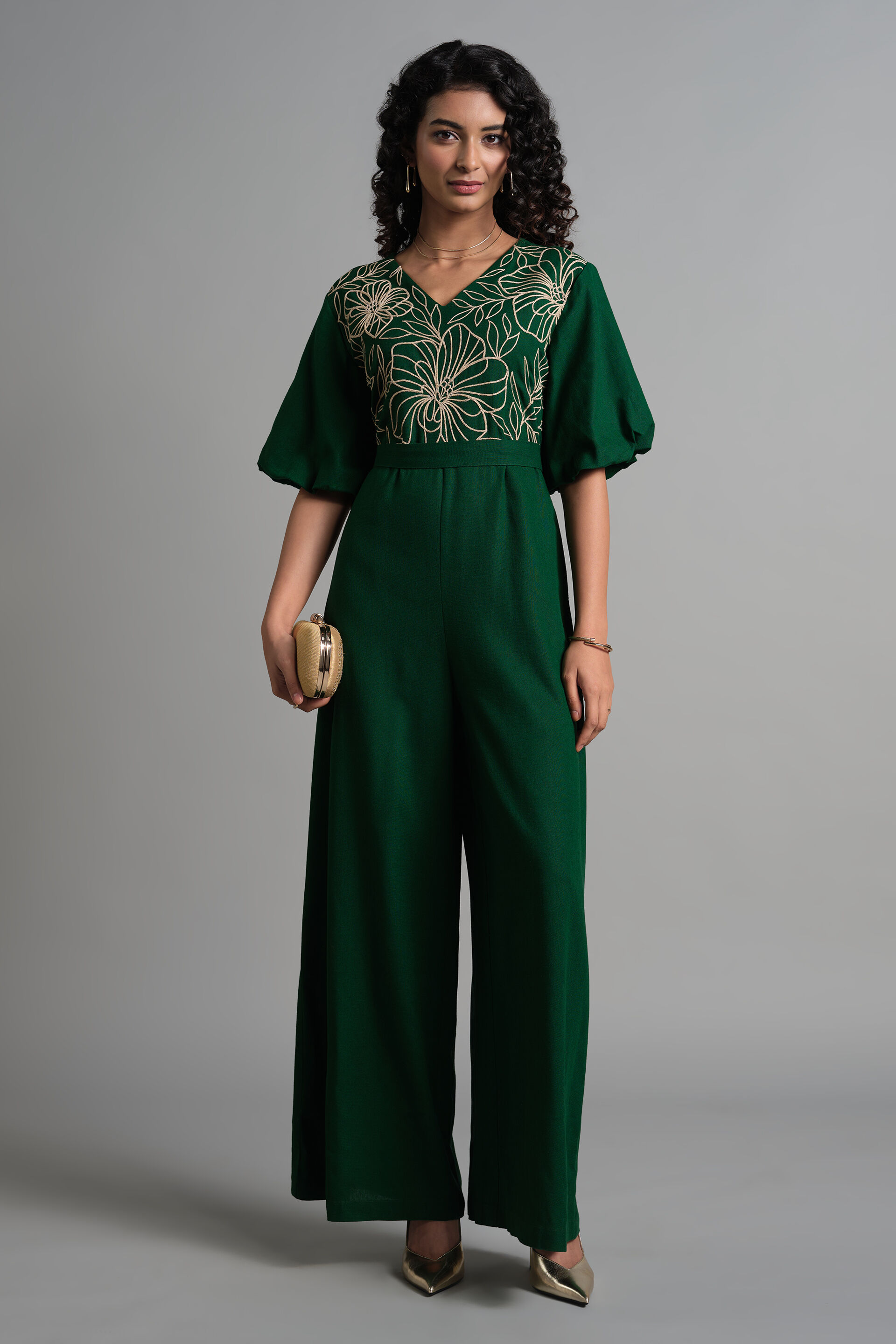 Green Galore Jumpsuit, Green, image 1